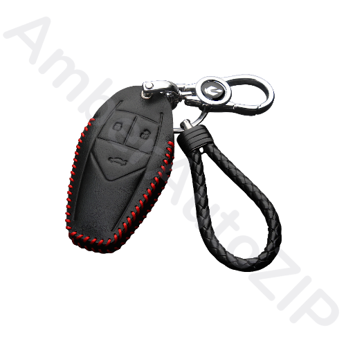 Чехол для брелка Тип1 (красная строчка) АМБЕРАВТО